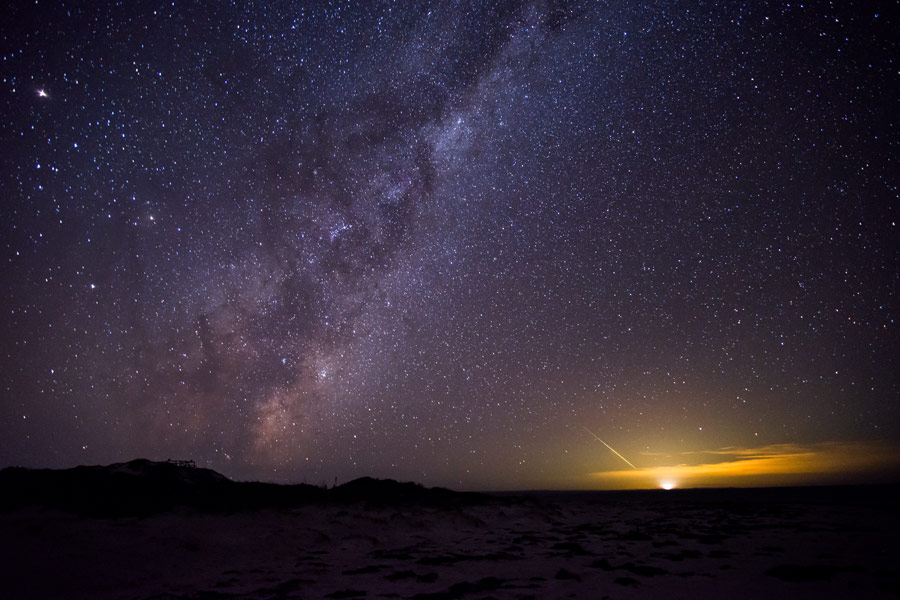 A shooting star over Perth, Western Australia